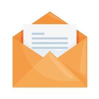 Isolated envelope icon vector