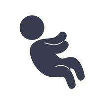 Baby silhouette design vector