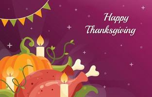 Happy Thanksgiving Background Concept vector