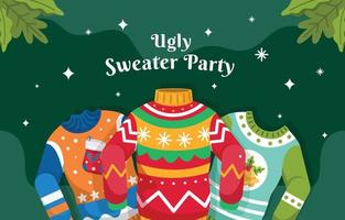 Set of Ugly Sweater Background