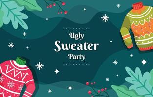 Cute Christmas Sweater Background Concept vector