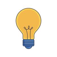 bulb light icon vector