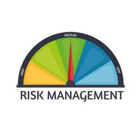 risk management gauge vector