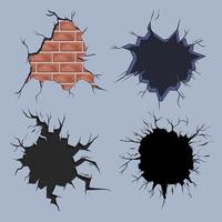 four explosive walls vector