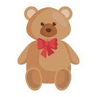 lindo oso de peluche vector