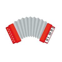classic accordion icon vector