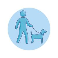 avatar with dog guide vector