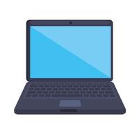 open laptop design vector