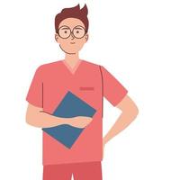 doctor with document vector