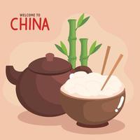 traditional chinese food vector