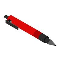 Isometric pen on a white background vector