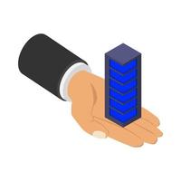 Skyscraper in isometric hand vector