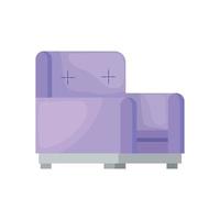 lilac sofa livingroom vector