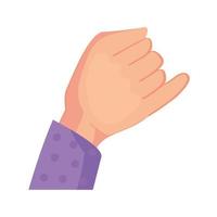 hand doing promise gesture vector