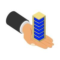 Skyscraper in isometric hand vector