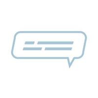 speech bubble, line icon vector