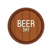 barrel beer drink vector