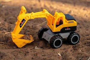 Cassilandia, Mato Grosso do Sul, Brazil, 2021 -toy excavator miniature photo