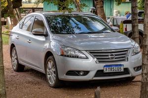 Cassilandia, Mato Grosso do Sul, Brazil, 2021 -nissan sentra in silver color photo