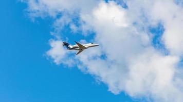 Goiania, Goias, Brazil, 2019 -White and blue plane photo