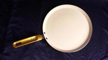 Pots and pans. Set of cooking kitchen utensils and cookware. photo