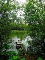 old pier by the lake photo