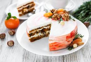 Sweet carrot cake photo