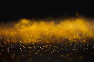 Golden glitter bokeh elegant photo