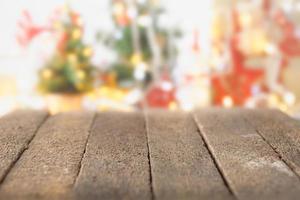 Wood with Christmas background photo