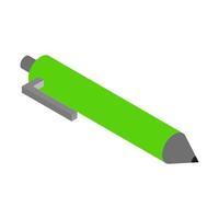 Isometric pen on a white background vector