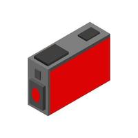 Isometric printer cartridge vector