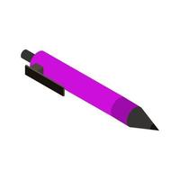 Isometric pen on a white background vector