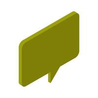 Isometric dialogue cloud on white background vector