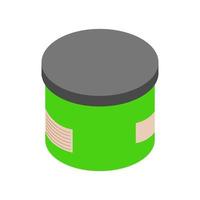 Isometric box on white background vector