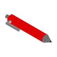 Isometric pen on a white background vector