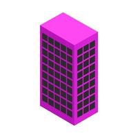 Isometric skyscraper on a white background vector