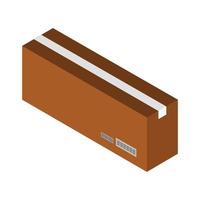 Isometric box on white background vector