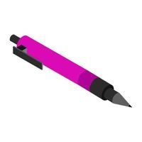 Isometric pen on a white background vector