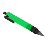 Isometric pen on a white background vector