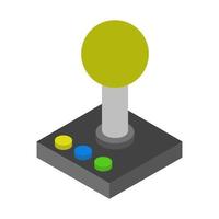 Isometric game pad on white background vector