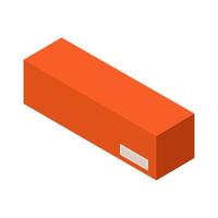 Isometric box on white background vector