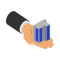 Skyscraper in isometric hand vector