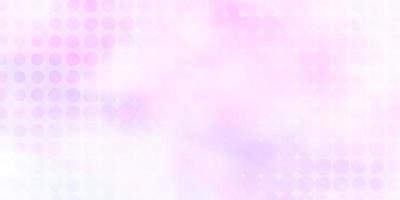 Light Purple vector pattern with circles.