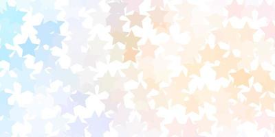 Light Purple vector template with neon stars.