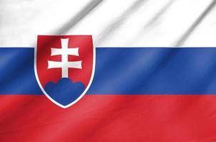 Fabric Flag of Slovakia photo