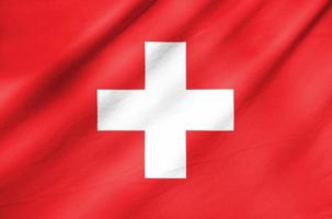 Fabric Flag of Switzerland photo