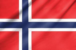 Fabric Flag of Norway photo