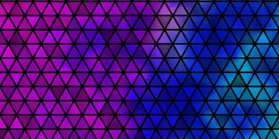 Light Pink, Blue vector layout with lines, triangles.