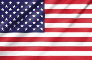 Fabric Flag of United States of America photo