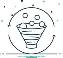 Mix icon for conversion marketing vector
